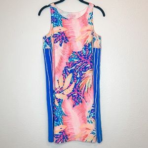 Lilly Pulitzer Silk Floral Neon Shift Dress